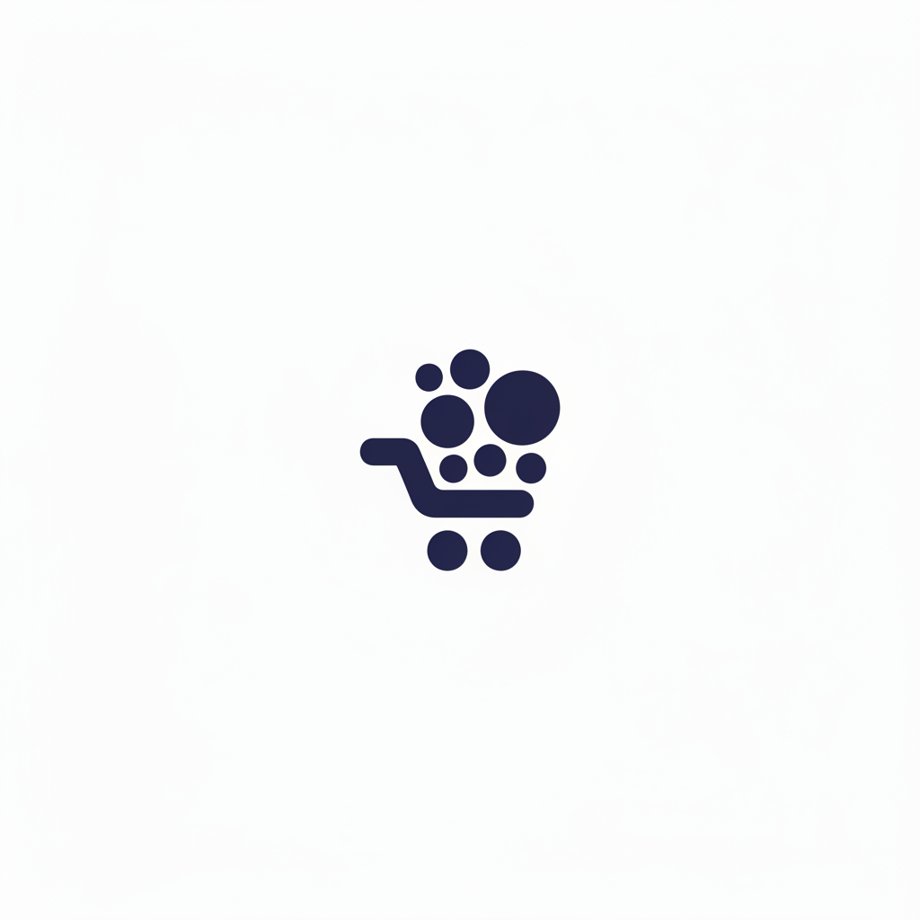 a logo of a shopping cart