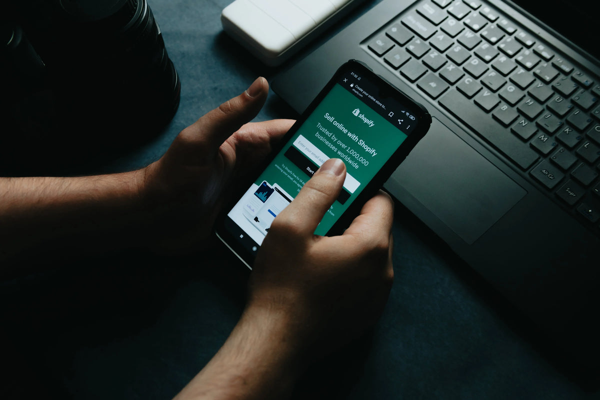 a person holding a phone