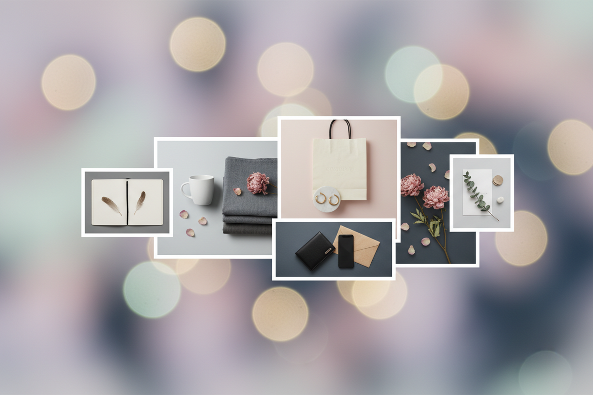a collage of objects and objects